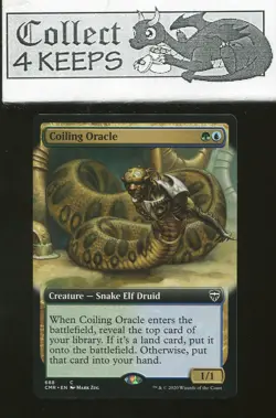 Coiling Oracle Extended Art Commander Legends Near Mint - Image 1