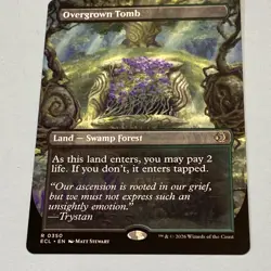 Overgrown Tomb 350 (Borderless) Lorwyn Eclipsed Regular MTG TCG CARD NM - Image 1