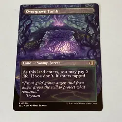 Overgrown Tomb 350 (Borderless) Lorwyn Eclipsed Regular MTG TCG CARD NM - Image 2