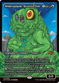Mimeoplasm, Revered One (Showcase) (Japanese) [Aetherdrift] Magic MTG - Image 1