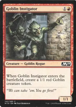Goblin Instigator C Core Set 2019 142 LP - Image 1