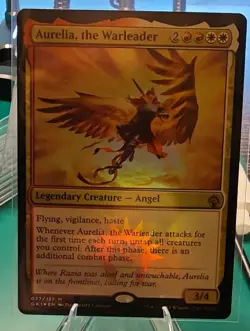 Wizards of the Coast Aurelia, the Warleader 077/127 Foil Mythic English 3/4 - Image 1