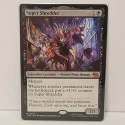 MTG Magic the Gathering Super Shredder (83/343) Teenage Mutant Ninja Turtles NM - Image 1