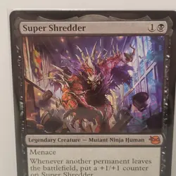 MTG Magic the Gathering Super Shredder (83/343) Teenage Mutant Ninja Turtles NM - Image 2