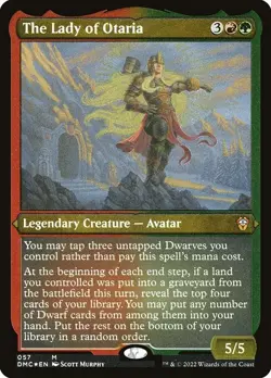 The Lady of Otaria Etched Foil DMC 57 Mythic Rare MTG - Image 1