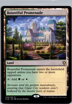 MTG Bountiful Promenade Commander Legends: Battle for Baldur's Gate Regular LP - Image 1