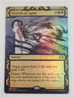 Mtg - Tendrils of Agony (Foil) - Strixhaven: Mystical Archive - Rare - #34 - NM - Image 1