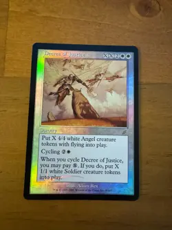 MTG FOIL Decree of Justice Scourge Magic the Gathering LP - Image 1