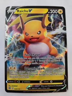 Raichu V 045/172 Holo V Rare Brilliant Stars NM/M Pokemon - Image 1