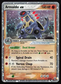 2006 Pokemon EX Legend Maker Armaldo ex Holo Rare 84/92 Holo Rare NM SWIRL - Image 1
