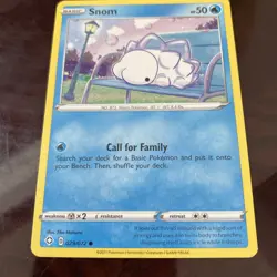 SNOM SHINING FATES COLLECTION POKEMON TCG 029/072 REGULAR FINISH CARD - Image 1