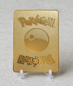 Mona Pika Pokemon Metal Gold Card Art/Display/Collectible - Image 2