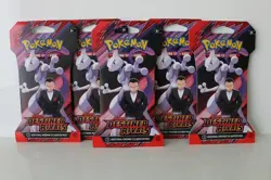Pokemon Destined Rivals Booster Packs Mewtwo Giovanni Art Sleeve (Lot of 5) - Image 1