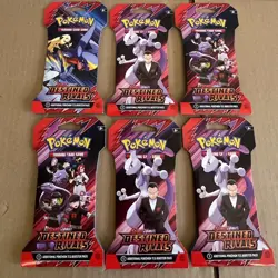 Lot of 6 NEW Pokemon TCG Destined Rivals Booster Packs Sleeved Blister Packs - Image 3