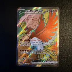 Pokemon TCG Ethan's Ho-Oh EX 209/182 Destined Rivals Full Art Mint Condition - Image 1