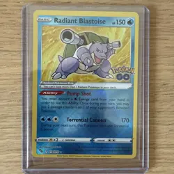 Radiant Blastoise Pokemon Go #018/078 Pack Fresh - Image 1