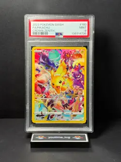 2023 Pokemon Sword and Shield Crown Zenith Fa Pikachu #160 PSA 9 - Image 1