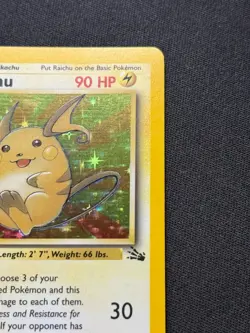 Raichu (1st Edition) 14/62 Holo Pokemon Fossil - NM/LP - Image 3