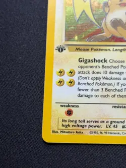 Raichu (1st Edition) 14/62 Holo Pokemon Fossil - NM/LP - Image 4