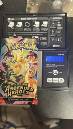 2026 Pokemon Ascended Heroes Booster Pack 23.37g (Ex Heavy) (Poss God Pack!!) - Image 1