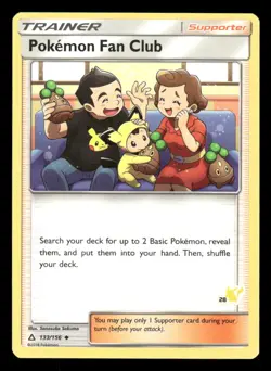 Pokemon Fan Club (#28 Pikachu Stamped) 133/156 P Battle Academy LP Pokemon - Image 1