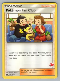 POKEMON FAN CLUB (#45 CHARIZARD STAMPED) 133/156 P BATTLE ACADEMY POKEMON LP BTA - Image 1