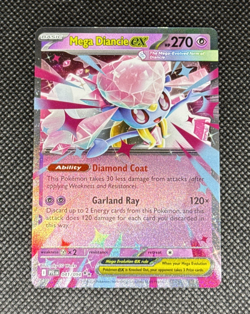 Pokemon TCG - Mega Diancie ex 041/094 Me02: Phantasmal Flames Holo NM - Image 1