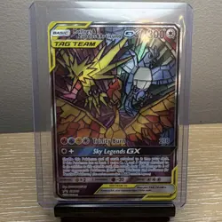 Pokemon TCG Moltres & Zapdos & Articuno GX SM210 SM Promo TAG TEAM Holo 300HP - Image 1
