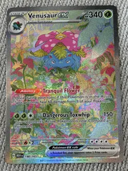 Pokemon TCG Venusaur EX Scarlet & Violet 151 Special Illustration Rare NM HOLO - Image 1
