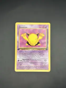 Pokemon 1st Edition Team Rocket (2000) - Drowzee 54/82 - Common - LP - Image 1