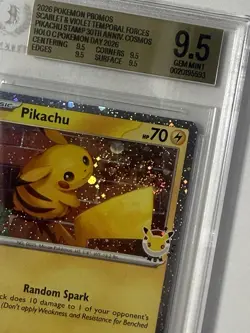 Pokemon Promo - Pikachu day 2026 Beckett 9.5 with swirl! - Image 4