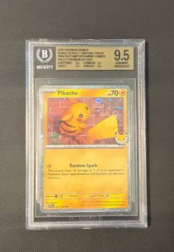 Pokemon Promo - Pikachu day 2026 Beckett 9.5 with swirl! - Image 5