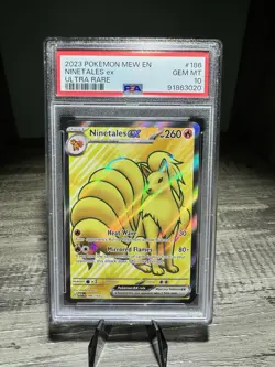 Ninetales ex #186 PSA 10 Ultra Rare 2023 Pokemon 151 GEM MINT - Image 1