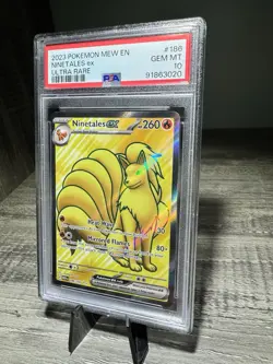 Ninetales ex #186 PSA 10 Ultra Rare 2023 Pokemon 151 GEM MINT - Image 2