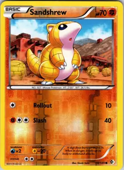 Sandshrew 78/149 Boundaries Crossed Pokemon MP Reverse Holo - Image 1