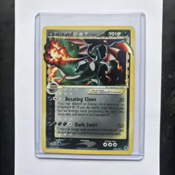 2006 POKEMON EX DRAGON FRONTIERS 100/101 CHARIZARD HOLO GOLD STAR EX-MT UNGRADED - Image 1