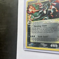 2006 POKEMON EX DRAGON FRONTIERS 100/101 CHARIZARD HOLO GOLD STAR EX-MT UNGRADED - Image 2