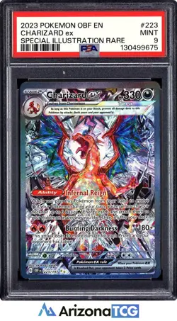 Pokemon 2023 Charizard ex 223/197 SIR Obsidian Flames PSA 9 - Image 1