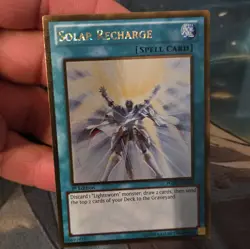 Yu-Gi-Oh! Solar Recharge Gold Rare 1st Edition Premium Gold PGLD-EN046 Konami EN - Image 1