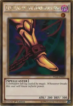 Yugioh! LP Left Leg of the Forbidden One - PGL2-EN023 - Gold Rare - 1st Edition - Image 1