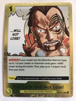 One Piece CCG Two Legends The Earth Will Not Lose! Foil OP08-115 Rare - Image 1