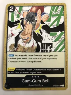 One Piece Starter Deck 8: Gum-Gum Bell ST08-014 NM - Image 1