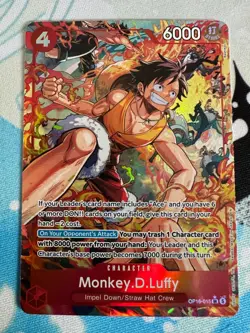Monkey.D.Luffy Alt Art (OP16-015) | OP16 - The Time of Battle | ENGLISH - Image 1