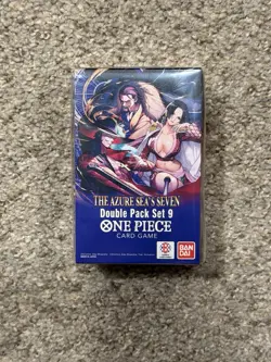 One Piece TCG Double Pack Set 9 The Azure Sea's Seven Factory Sealed - Image 1