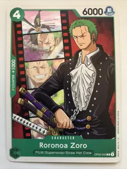 One Piece Paramount War Roronoa Zoro OP02-043 NM - Image 1