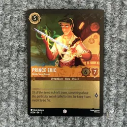 Disney Lorcana Wilds Unknown Prince Eric Noble Swordsman 8/204 Common Foil - Image 1