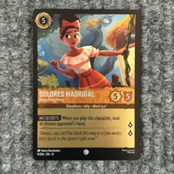 Disney Lorcana Wilds Unknown Dolores Madrigal 9/204 Foil - Image 1