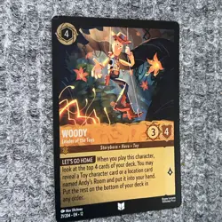 Disney Lorcana Wilds Unknown Woody Leader Of The Toys 21/204 Foil NM - Image 3