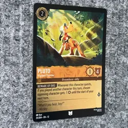 Disney Lorcana Wilds Unknown Pluto Vigilant Traveler 25/204 Foil NM - Image 3