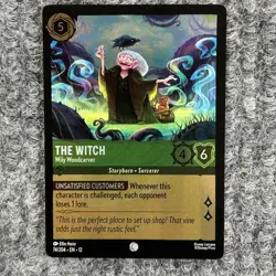 Disney Lorcana Wilds Unknown The Witch 74/204 Common Foil - Image 1